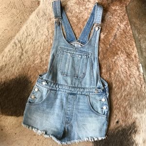 Jean Short Overalls